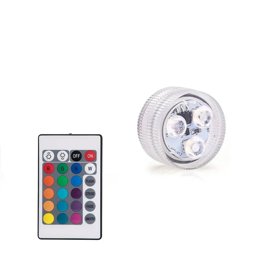 Mini LED Tea Lights with Remote Decorative Submersible Lamps