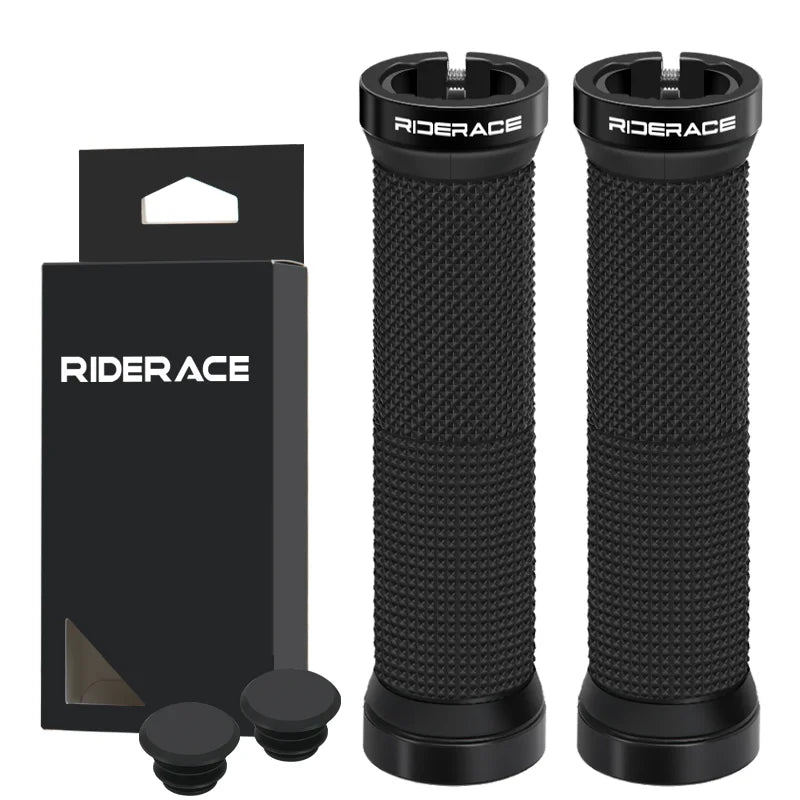 Ergonomic MTB Bike Grips Bilateral Lock Non-Slip Shockproof Rubber Main image