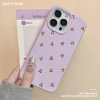 Cute Cherry Cartoon Case for iPhone 11 12 13 14 15 16 17 Pro Max