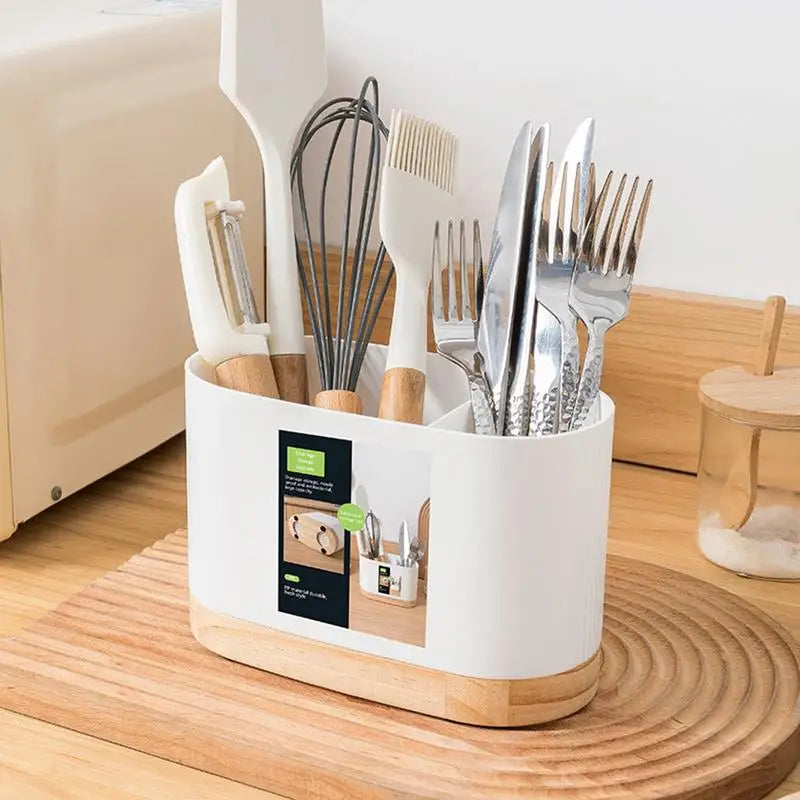 Kitchen Utensil Holder Cutlery Drainer Rack