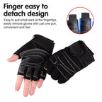 Workout Gloves Half Finger Wrist Wrap Gym Cycling Weight Training
