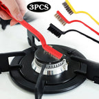 3PCS Gas Stove Cleaning Brush Set Wire Brush Kit