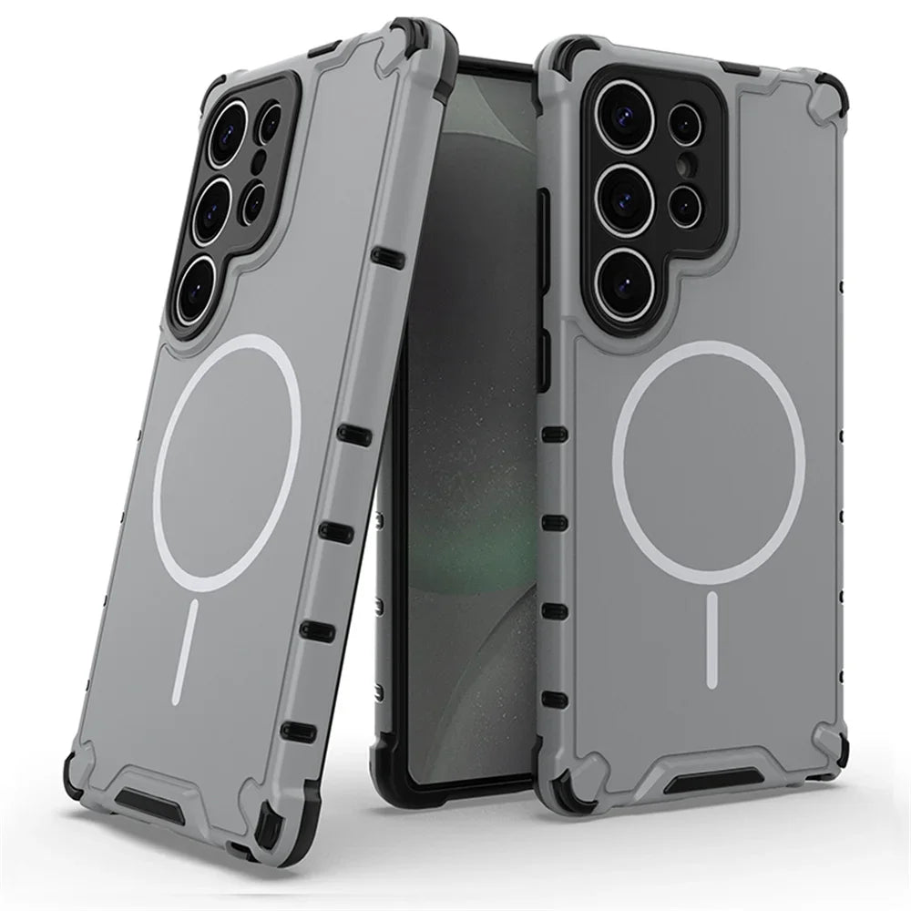 MagSafe Armor Bumper Case for Samsung Galaxy S23 S24 S25 S26