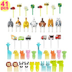 Mini Animal Fruit Fork Picks for Kids Bento Lunch Box Decoration Set