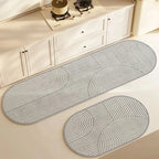 Super Absorbent Kitchen Floor Mat Diatomite Anti-Slip Washable Rug