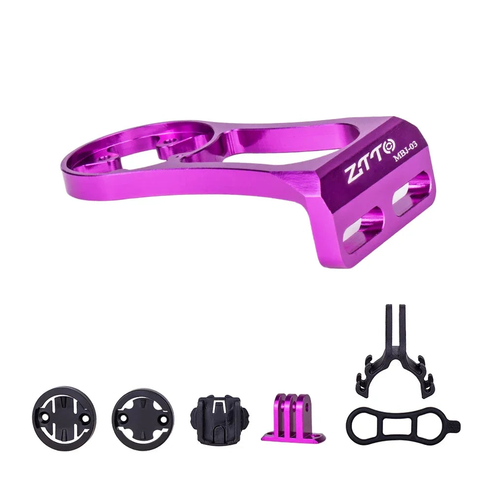 Bike Stem Computer Mount GPS GoPro Light Holder MTB Road Bracket