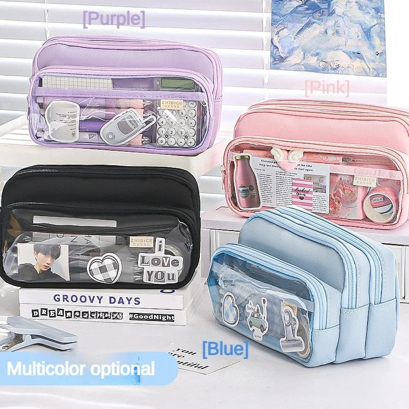 Transparent Pencil Case Large Capacity Storage Bag Main image