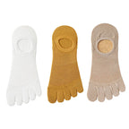 Men’s Toe Socks Breathable Anti Sweat Casual Finger Socks 3 Pairs