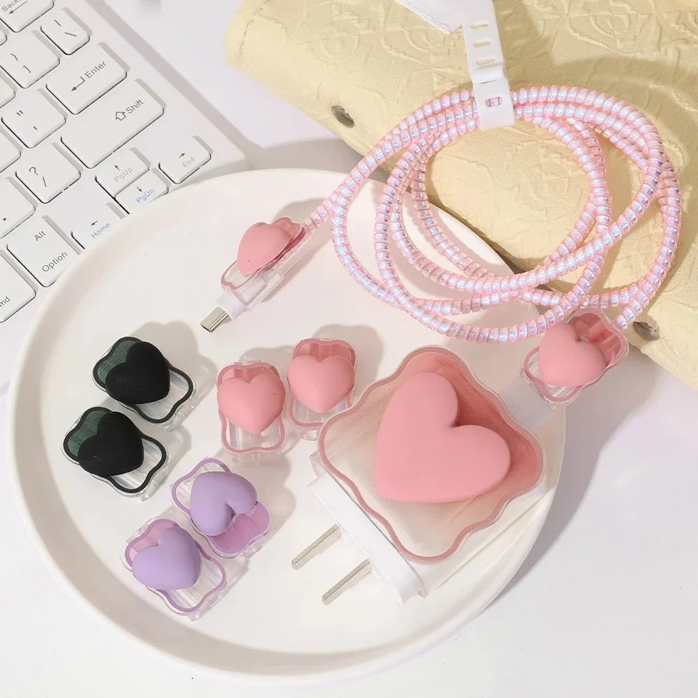 3D Love Heart Charger Protector for iPhone 18W/20W