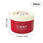WORTHBUY Portable Thermal Lunch Box 304 Stainless Steel Insulated Bento Box