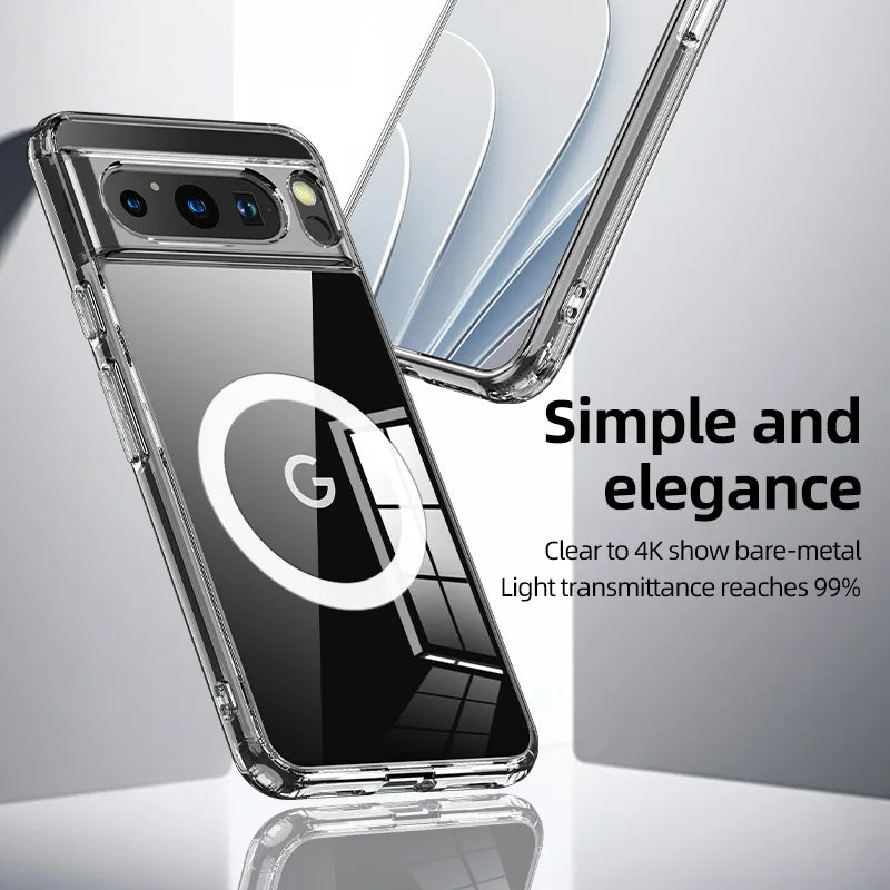 Magnetic Wireless Charging Case For Google Pixel 10 9 Pro 8A 7A