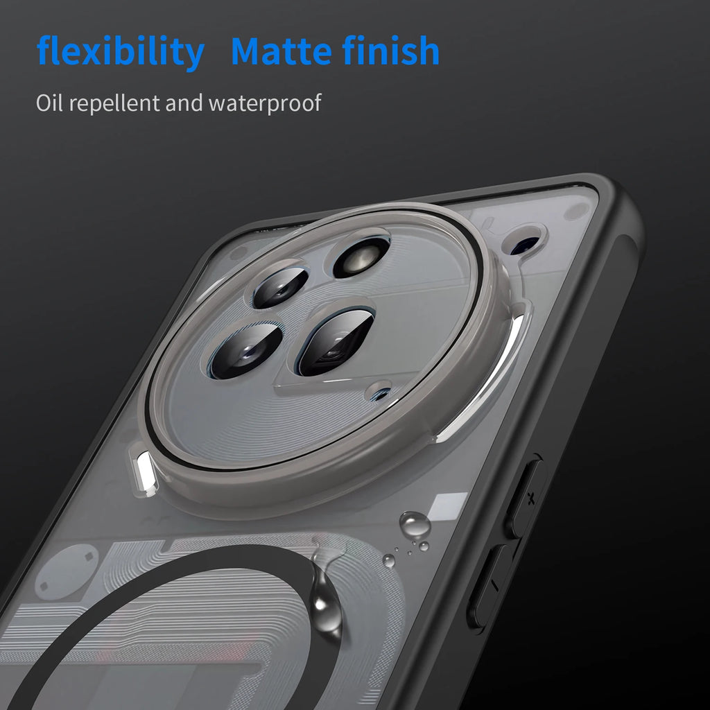 Matte MagSafe Magnetic Clear Case for Nothing Phone 3A 4A Pro Cover