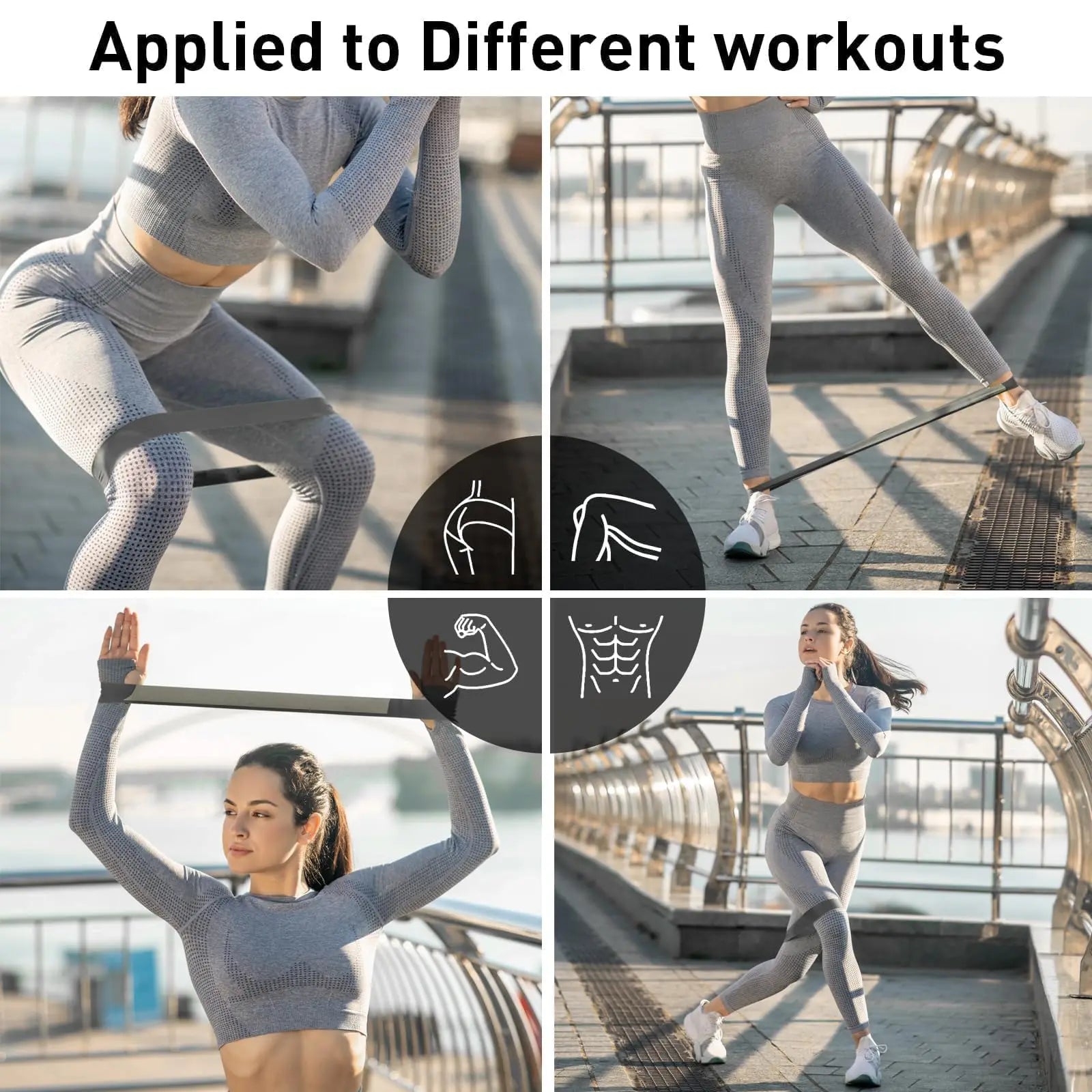 Latex Yoga Resistance Bands Hip Lift Glute Thin Legs & Bodybuilding
