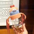 450ML Baby Training Cup with Straw Feeding Bottle
