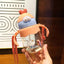 450ML Baby Training Cup with Straw Feeding Bottle