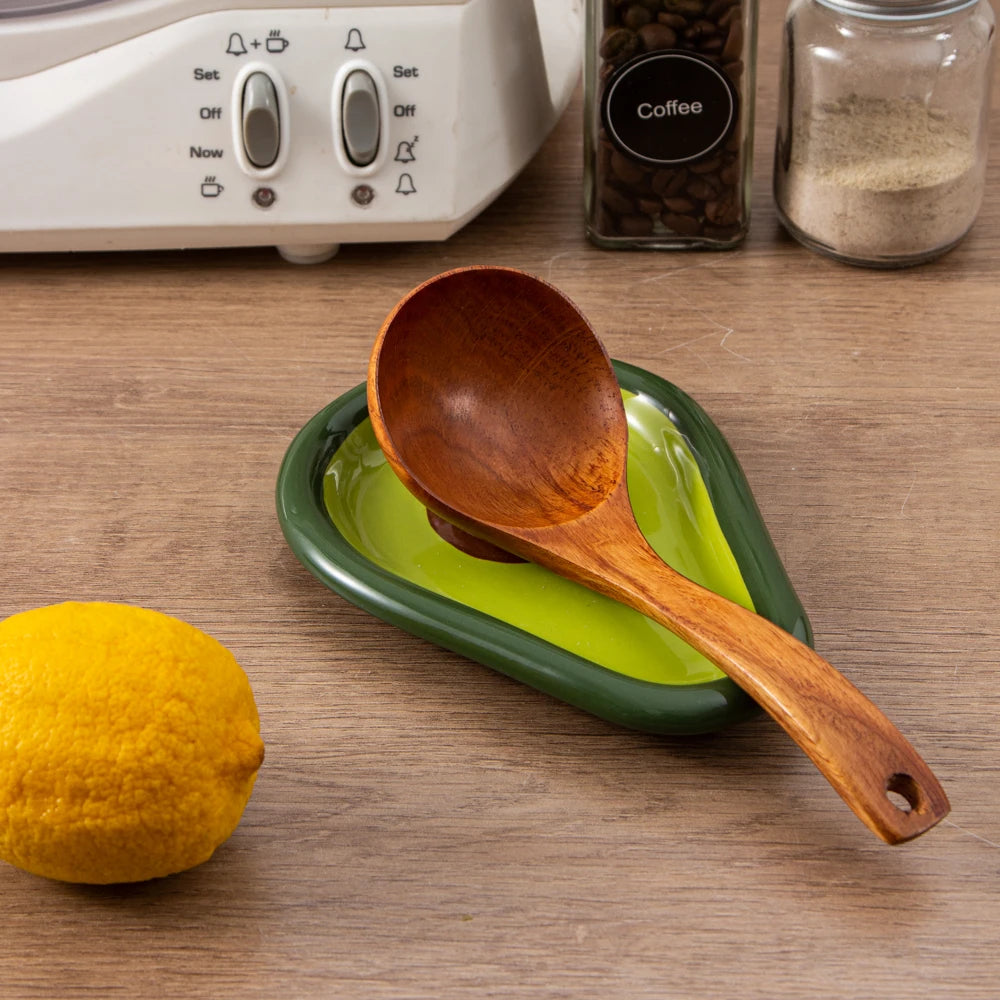 Ceramic Spoon Rest Kitchen Utensil Holder