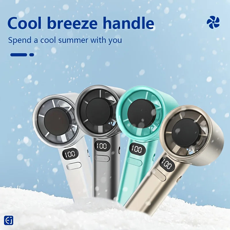 Handheld Mini USB Rechargeable Fan Powerful Portable Cooling Fan