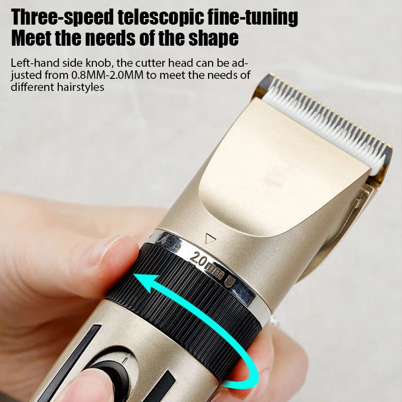 Electric Hair Clipper for Men Professional Rechargeable Trimmer