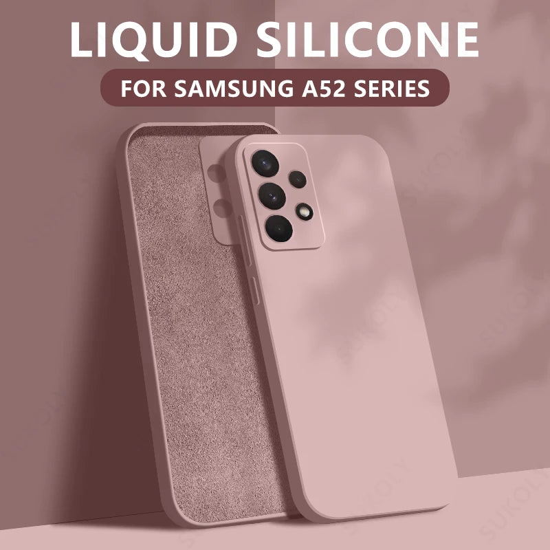 Liquid Silicone Soft Case for Samsung Galaxy S22 S23 S24 S25 S26 5G