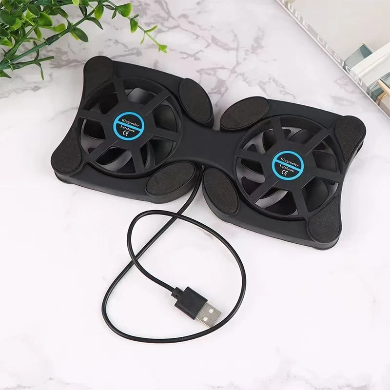 Mini Radiator Cooler Laptop Fan Stand Notebook Foldable Pad