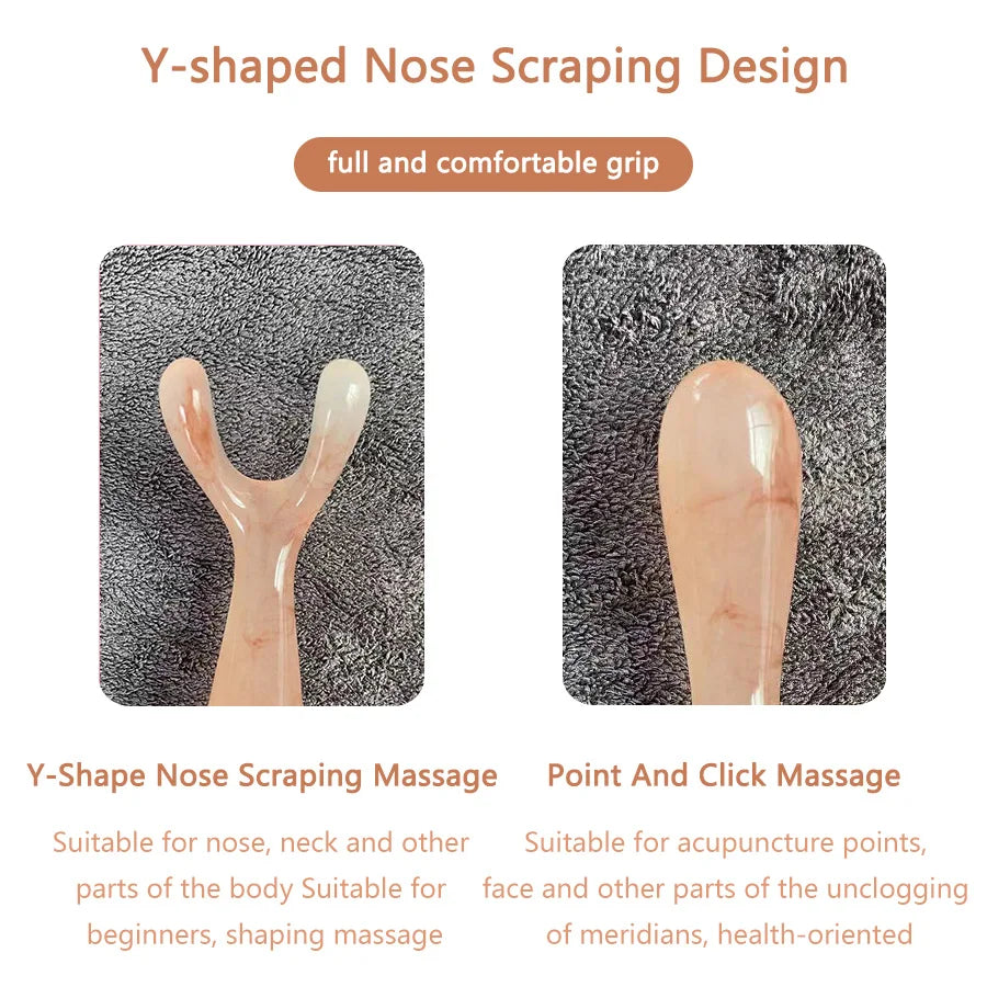 Y-Shape Guasha Face Massage Tool UK Nose & Face Lifting Massager