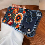 Colorful Flower Electroplated Case for iPhone 17 16 15 14 13 Pro Max