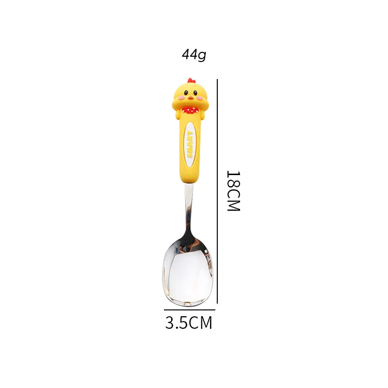 Cute Animal Stainless Steel Spoon – Panda Rabbit Bear Coffee Dessert Spoon