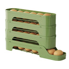 Rolling Egg Storage Box Fridge Egg Organizer