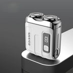 Mini Electric Shaver Cordless Dual Blade USB Recharge Beard Trimmer Tool