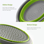 Collapsible Silicone Colander Folding Strainer