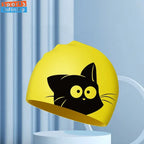 Kids Silicone Swimming Cap Waterproof Ear Protection Swim Hat