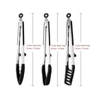 LMETJMA Silicone Kitchen Tongs Non-Stick BBQ, Steak & Pasta Serving Tool