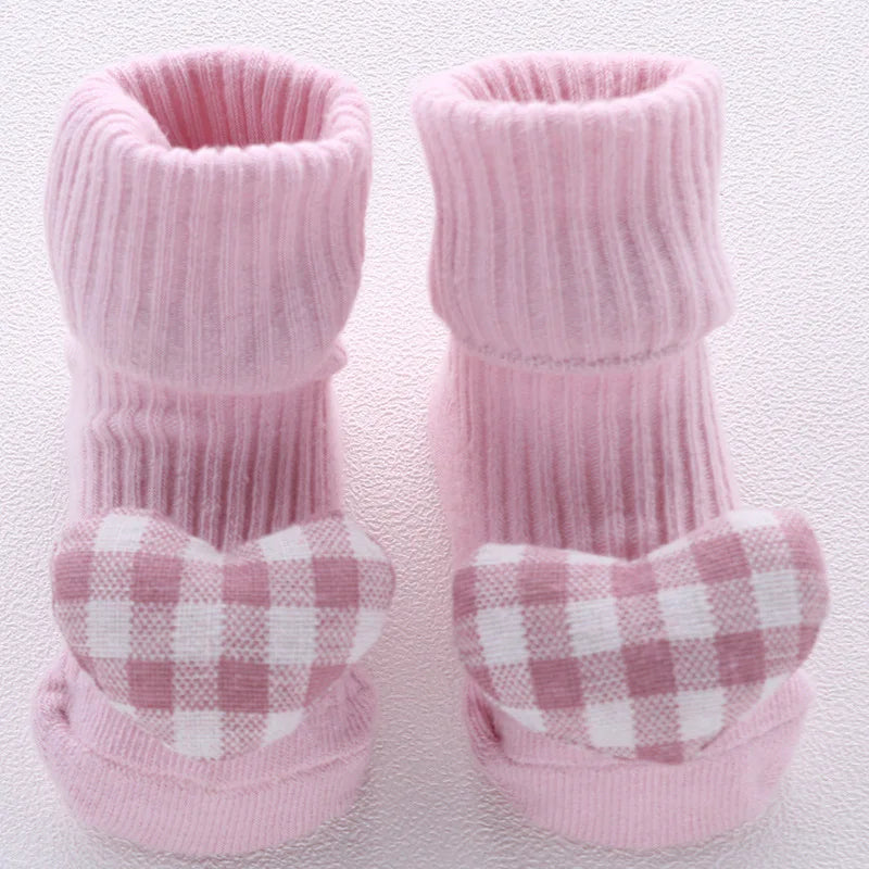 Baby Anti-Slip Socks UK – Cute Bow & Lion Toddler Slippers