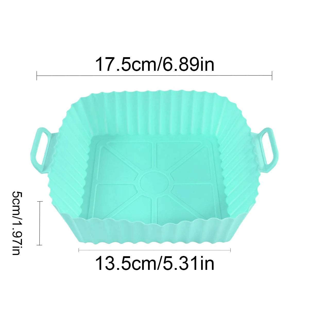 Air Fryer Silicone Liners Reusable Non-Stick Basket & Pizza Baking Tray
