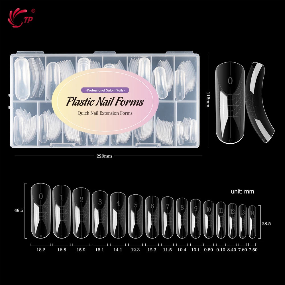 Stiletto Dual Form Nail Tips Acrylic Gel Extension Mold Kit