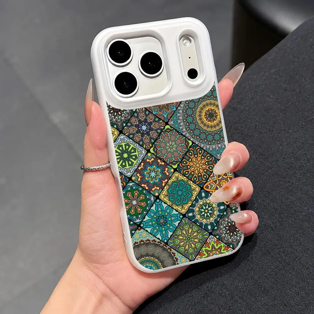Colorful pattern Mandala Case for iPhone 17 16 15 14 13 12 Pro Max