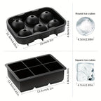 Diamond Rose Gun Shape Ice Cube Mold Silicone Cocktail Ice Maker Tray