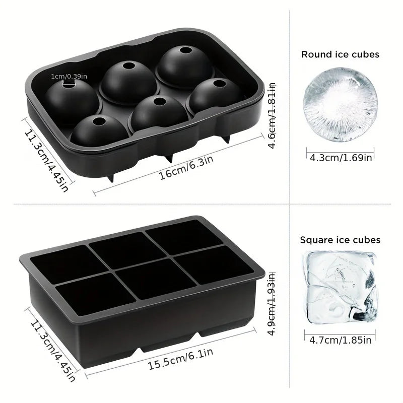 Diamond Rose Gun Shape Ice Cube Mold Silicone Cocktail Ice Maker Tray