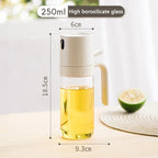 250ml Oil Spray Bottle Glass Olive Oil Sprayer for Cooking