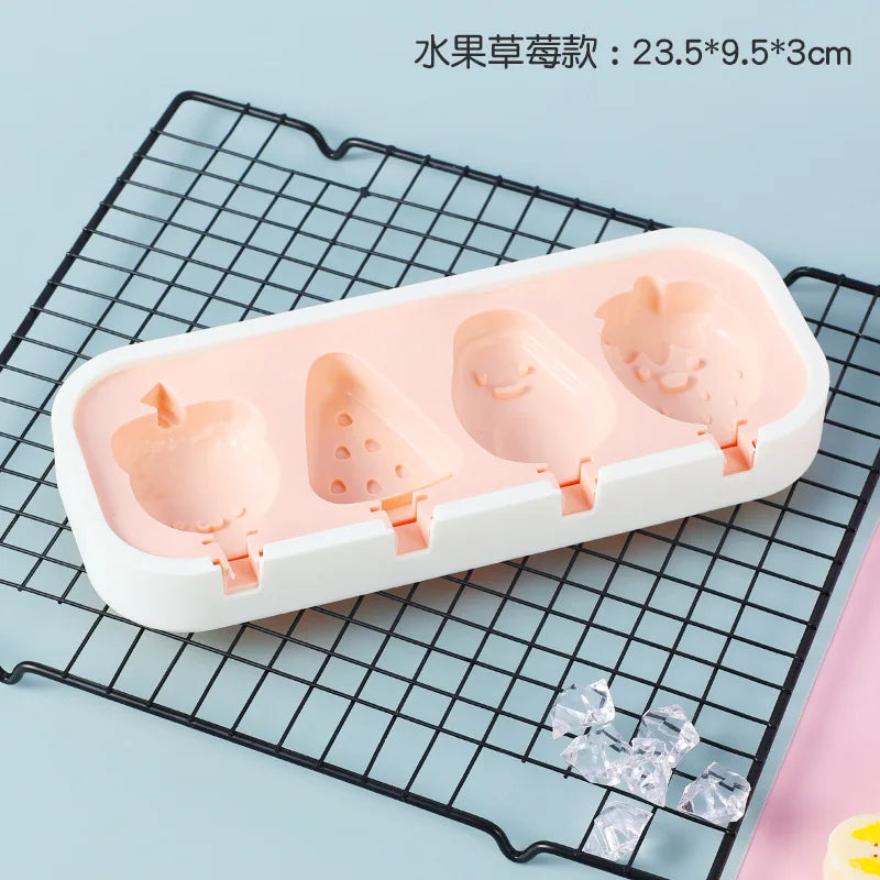 Kids Silicone Popsicle Molds – BPA Free Mini Ice Cream Maker Set