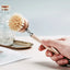 Wooden Dish Brush Long Handle Pot Cleaning Brush
