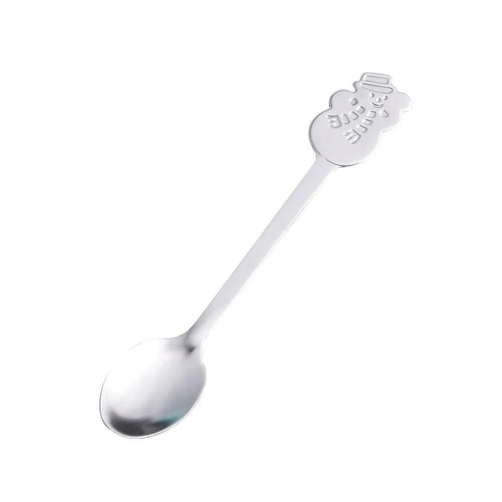 Christmas Coffee Spoon Stainless Steel – Nordic Dessert Spoon Gift Set