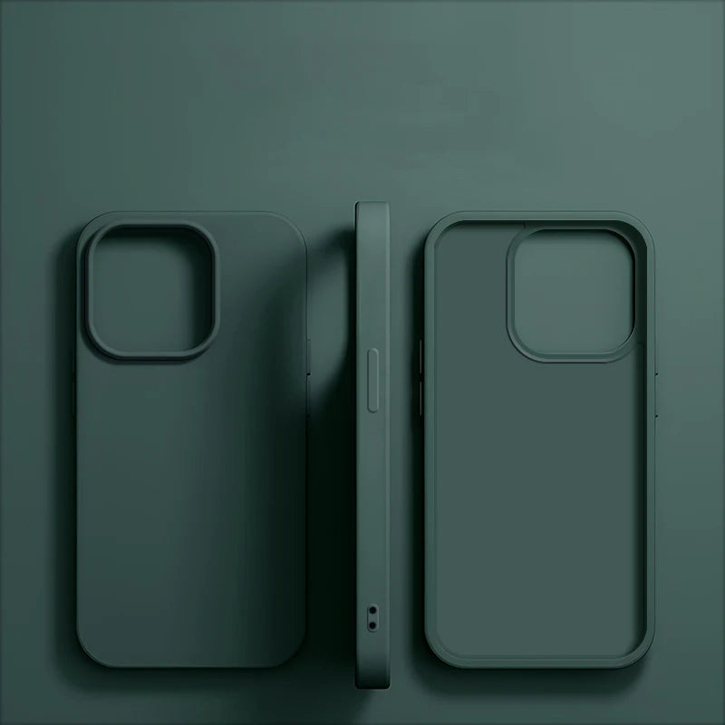 Luxury Liquid Silicone Shockproof Case for iPhone 11-16 Pro Max