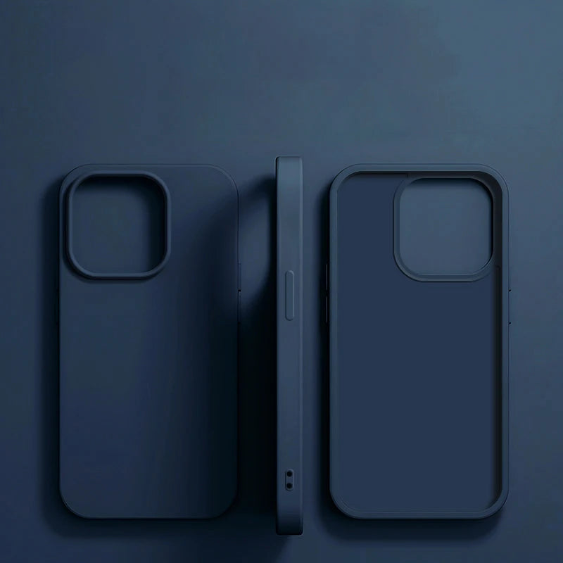 Luxury Liquid Silicone Shockproof Case for iPhone 11-16 Pro Max