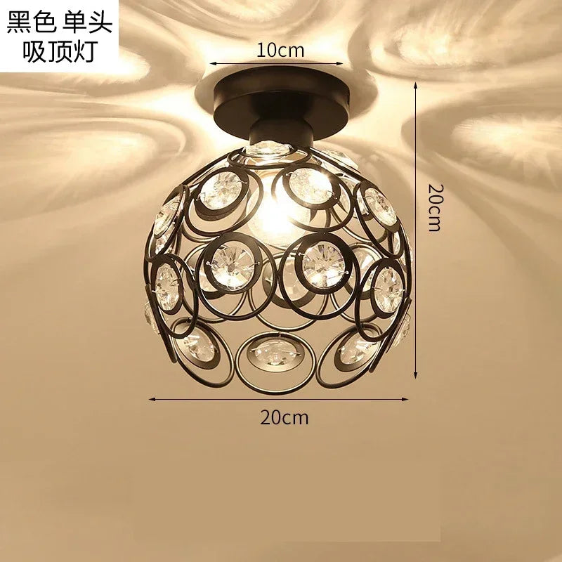 Crystal Restaurant Chandelier Single Head Ceiling Lamp Secondary image