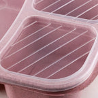 Eco-Friendly Wheat Straw Lunch Box Portable Compartment Food Storage Box