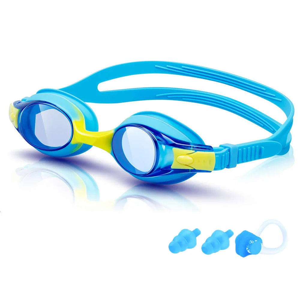 Kids Swimming Goggles Anti-Fog UV Protection Ages 3-14