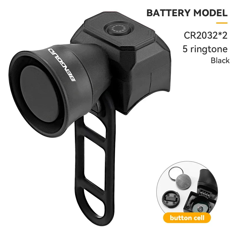 120dB Electric Bike Horn Waterproof Bicycle Bell MTB Scooter Alarm