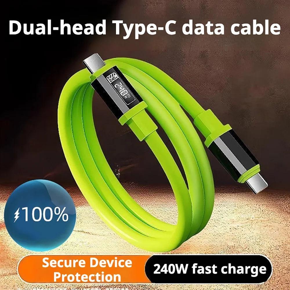 240W USB-C to USB-C Fast Charging Cable 1m 1.5m 3m Type-C