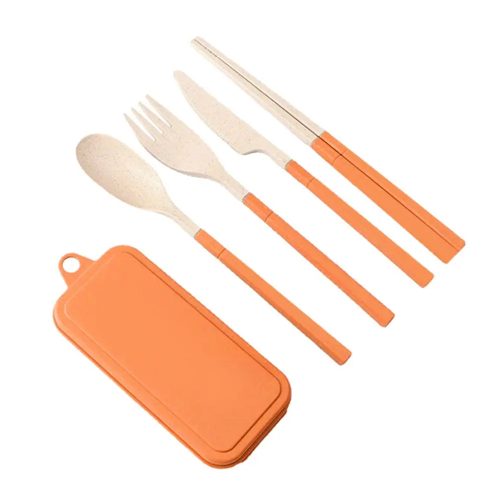 Eco-Friendly Wheat Straw Lunch Box Portable Compartment Food Storage Box